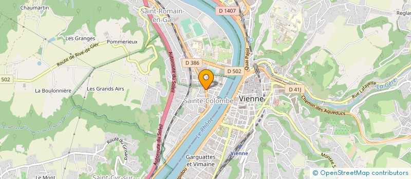 localisation de l'entreprise OUIL'TAXI  SAINT CYR SUR LE RHONE