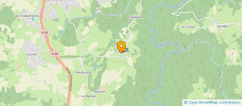 localisation de l'entreprise OUILLON CHAPUIS IMMOBILIERS  SAINT-MAURICE-DE-LIGNON