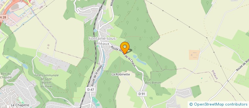 localisation de l'entreprise OUINE AGRI  FONTAINE-SOUS-PREAUX