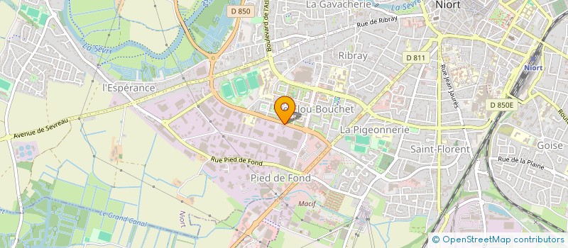 localisation de l'entreprise OUIPULSE à NIORT