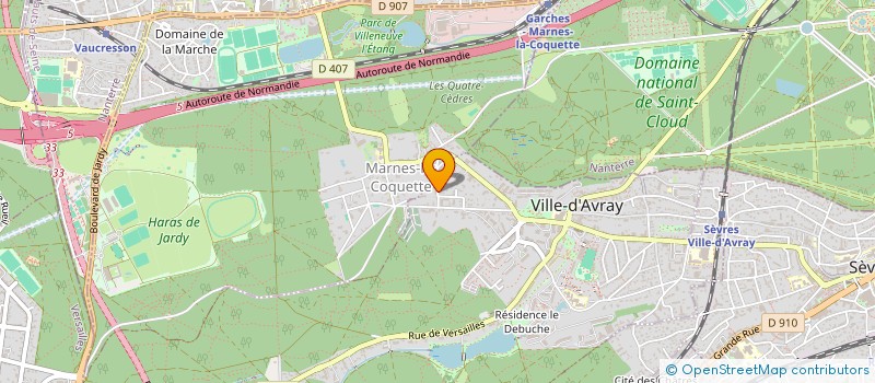 localisation de l'entreprise OUIS'TITI PRODUCTION à VILLE-D'AVRAY