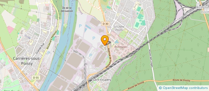 localisation de l'entreprise OUIWOOD  POISSY