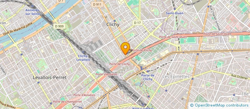 localisation de l'entreprise OUJDA SERVICES à CLICHY