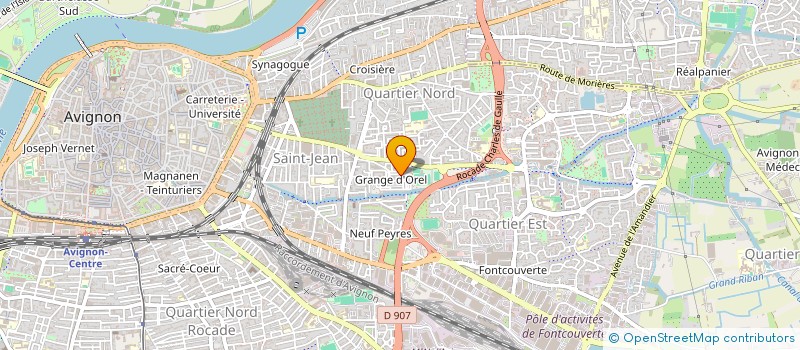 localisation de l'entreprise OUJDI FRUITS ET LEGUMES  AVIGNON