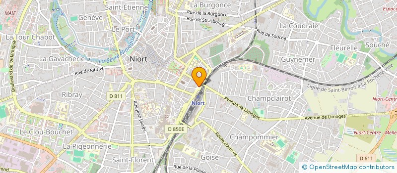 localisation de l'entreprise OUKAN SCI  NIORT