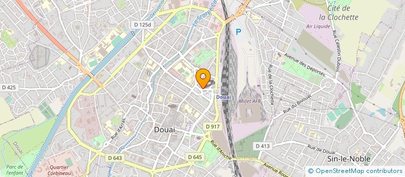 localisation de l'entreprise OUKOUKES à DOUAI