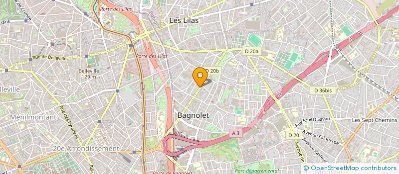 localisation de l'entreprise OULD ITS à BAGNOLET