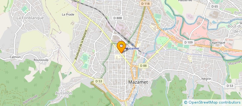 localisation de l'entreprise OULHIOU MENUISERIE à MAZAMET