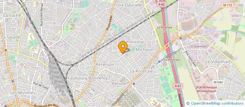 localisation de l'entreprise OULIAOULI PEINTURE à TOULOUSE