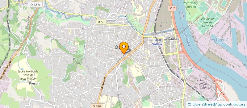 localisation de l'entreprise OULLINS ENTR'AIDE à OULLINS-PIERRE-BENITE