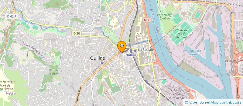 localisation de l'entreprise OULLINS MALI AQUA VIVA à OULLINS-PIERRE-BENITE