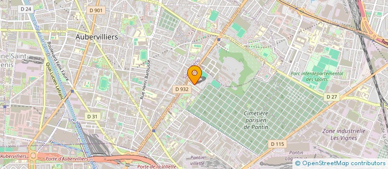 localisation de l'entreprise OULMAS  PANTIN