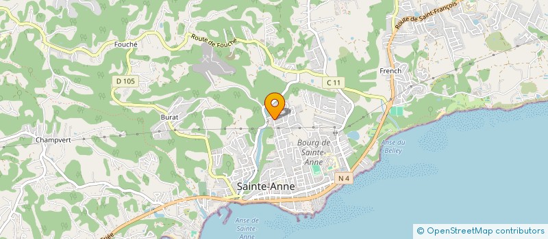 localisation de l'entreprise OUMA CREPE BASTAREAUD à SAINTE-ANNE