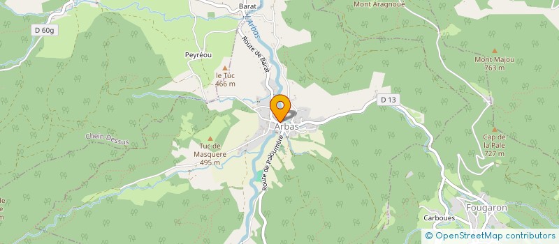 localisation de l'entreprise OUMBRE  IZAUT DE L'HOTEL