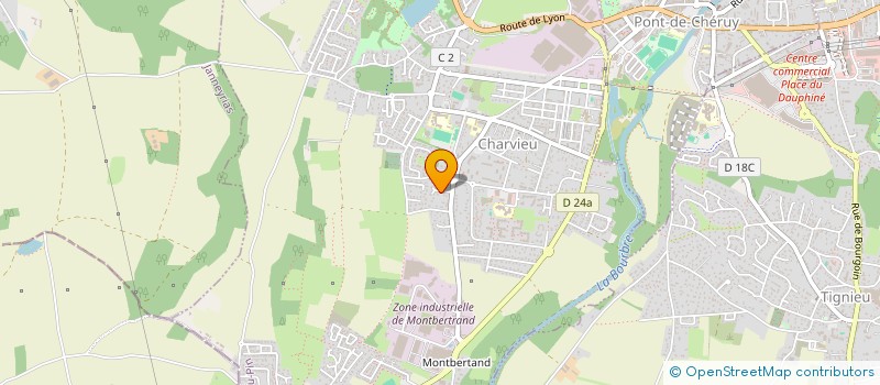 localisation de l'entreprise OUMI  CHARVIEU-CHAVAGNEUX