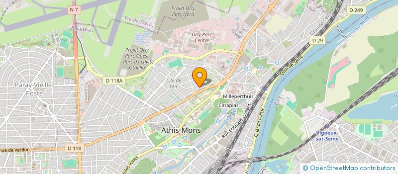 localisation de l'entreprise OUMMAH D'ESPOIR à ATHIS-MONS