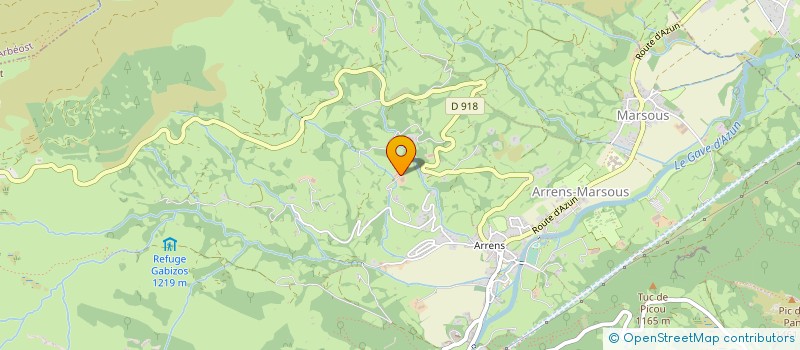 localisation de l'entreprise OUMPRE MARTINOU  ARRENS-MARSOUS