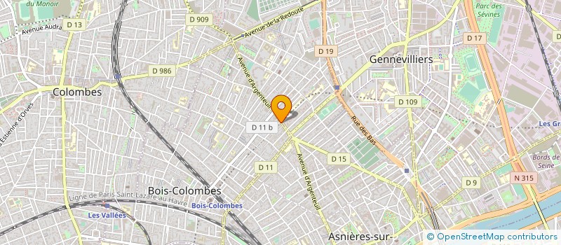localisation de l'entreprise OUNISSI à BOIS-COLOMBES