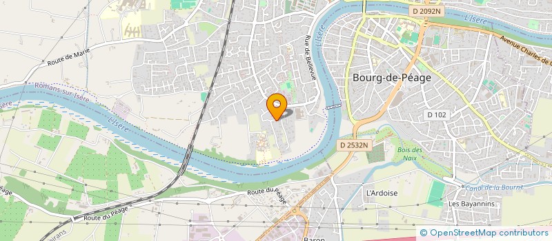 localisation de l'entreprise OUPS L'ECHOPPE CREATIVE  ROMANS-SUR-ISERE