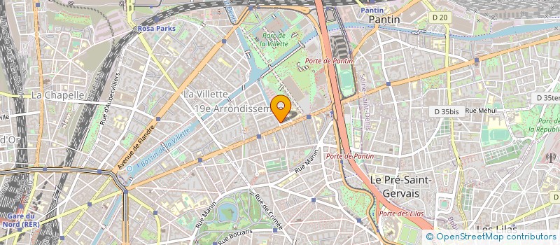 localisation de l'entreprise OUPS PRODUCTION  PARIS