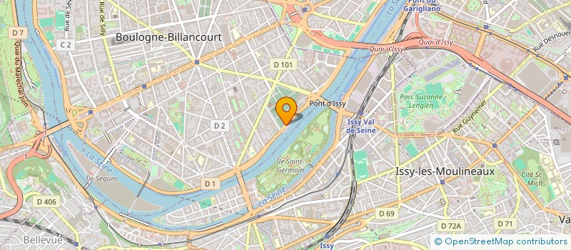 localisation de l'entreprise OURAGAN à BOULOGNE-BILLANCOURT