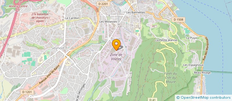 localisation de l'entreprise OURAGAN FORMATION à ANNECY