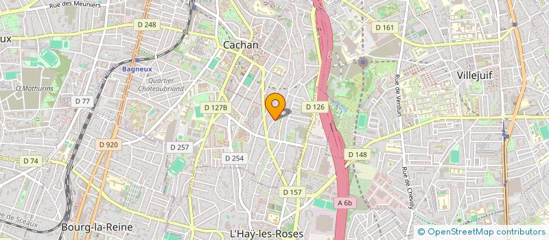 localisation de l'entreprise OURASI  CACHAN