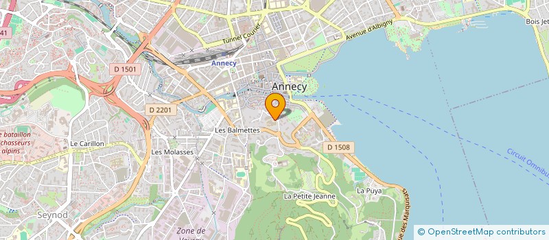 localisation de l'entreprise OURAVI à ANNECY