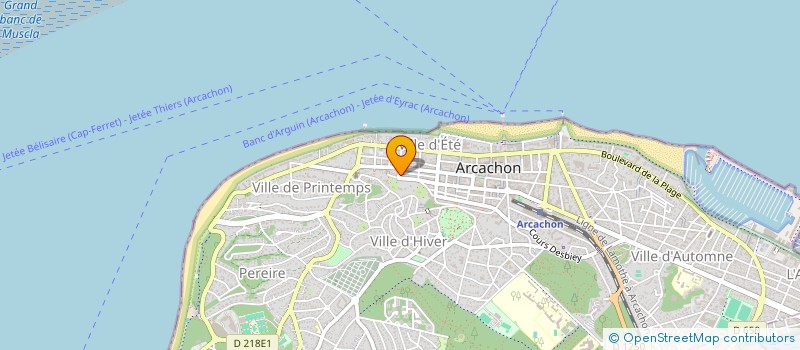 localisation de l'entreprise OURCO L'INTREPIDE  ARCACHON