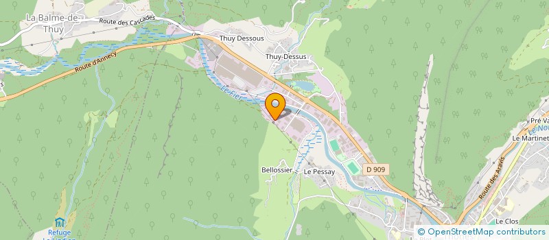 localisation de l'entreprise OUREA à THONES