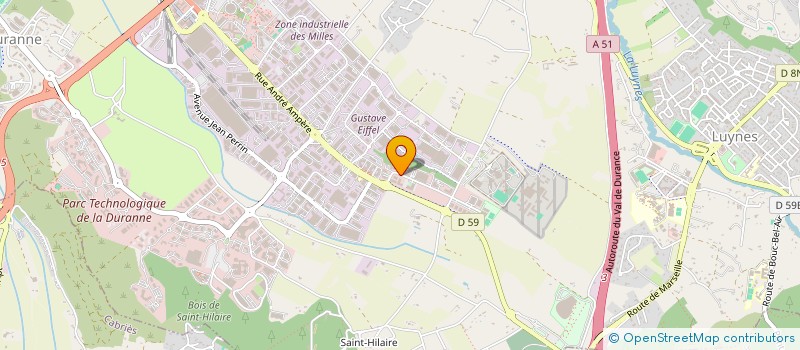 localisation de l'entreprise OUREA à AIX-EN-PROVENCE