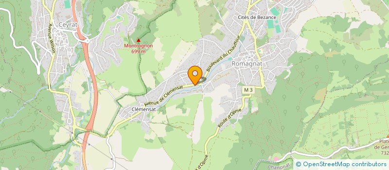 localisation de l'entreprise OUREA  ROMAGNAT