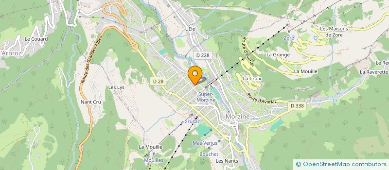 localisation de l'entreprise OUREA MAITRISE D'OEUVRE  MORZINE