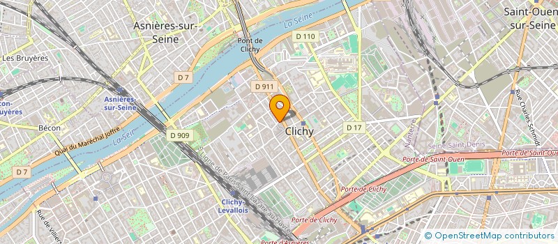 localisation de l'entreprise OURELEC à CLICHY