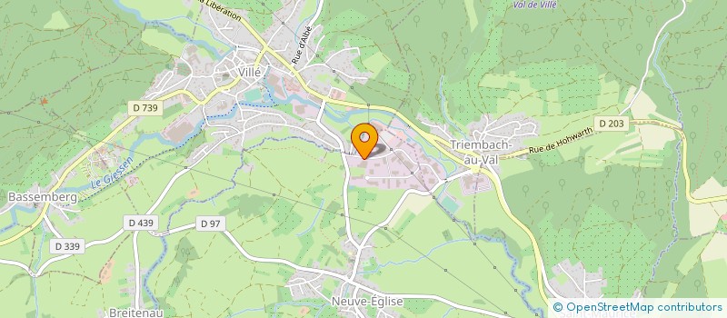 localisation de l'entreprise OUREVAL SA à NEUVE-EGLISE