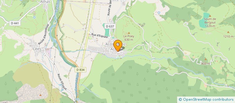 localisation de l'entreprise OURS EN ASPE  ACCOUS