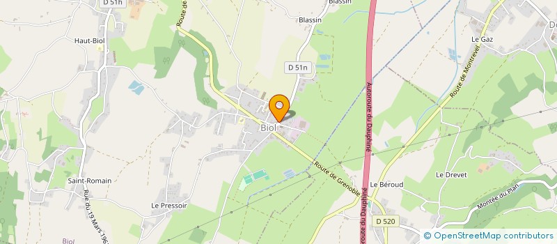 localisation de l'entreprise OURS INDUSTRIES SERVICES  BIOL