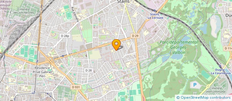 localisation de l'entreprise OURS INVEST à STAINS