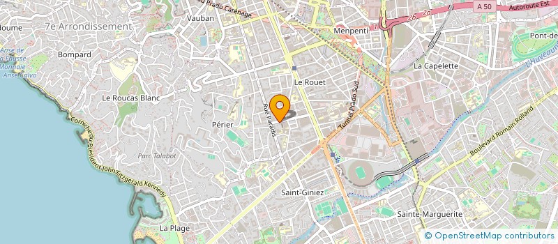 localisation de l'entreprise OURY à MARSEILLE