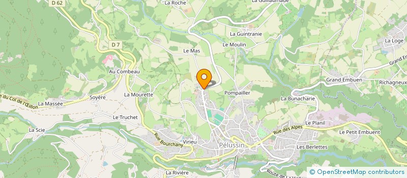 localisation de l'entreprise OUSADIA à PELUSSIN