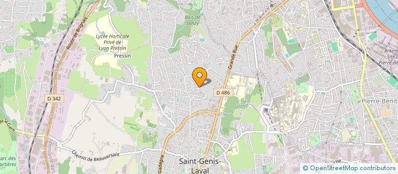 localisation de l'entreprise OUSIA à SAINT-GENIS-LAVAL