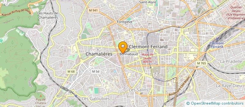 localisation de l'entreprise OUSIA CONSEIL à CLERMONT-FERRAND