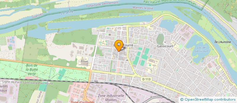 localisation de l'entreprise OUSSI INVEST à MANTES-LA-JOLIE
