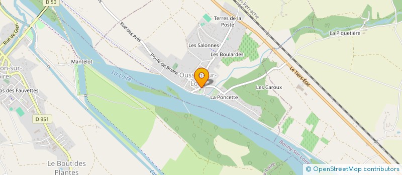 localisation de l'entreprise OUSSON MOTO PASSION à OUSSON-SUR-LOIRE