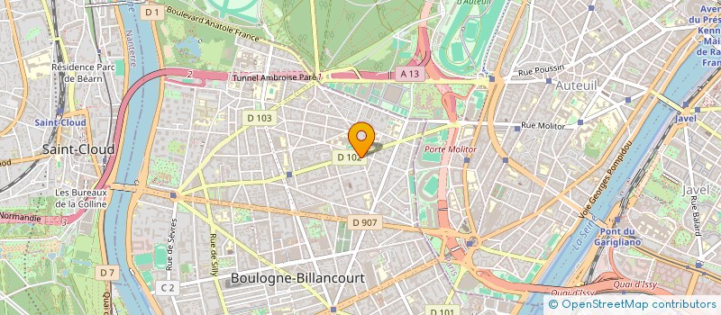 localisation de l'entreprise OUSTAL  BOULOGNE-BILLANCOURT
