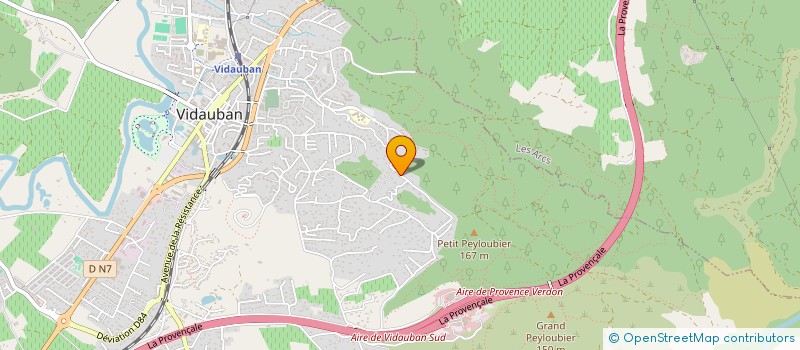 localisation de l'entreprise OUSTAU MA-YA  VIDAUBAN