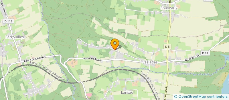 localisation de l'entreprise OUSTRAIN IMMO  LASLADES