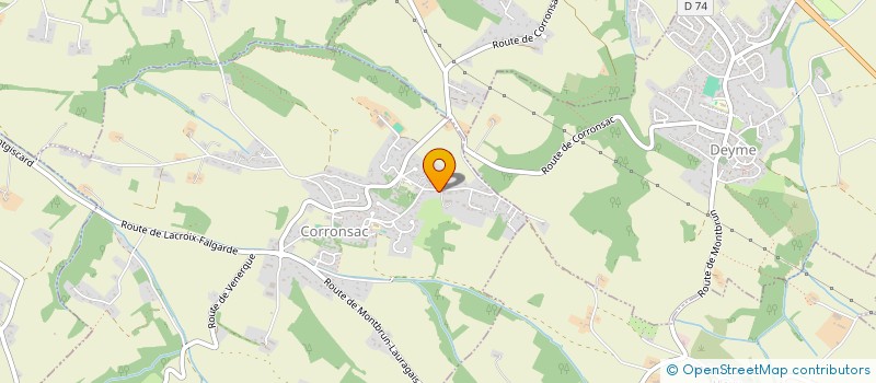 localisation de l'entreprise OUSTRIC-DAUDET  CORRONSAC