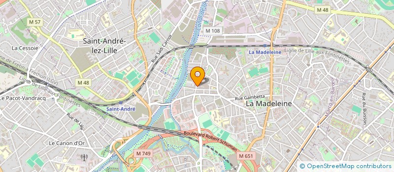localisation de l'entreprise OUT LINE SARL à LA MADELEINE