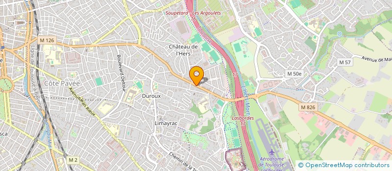 localisation de l'entreprise OUT OF THE WAY  TOULOUSE